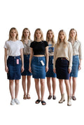Jupe Crayon en Denim Stretch Premium – Silhouette Sculptante