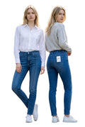 Jean Slim Sculptant Royal à Surpiqûres – Bleu Indigo