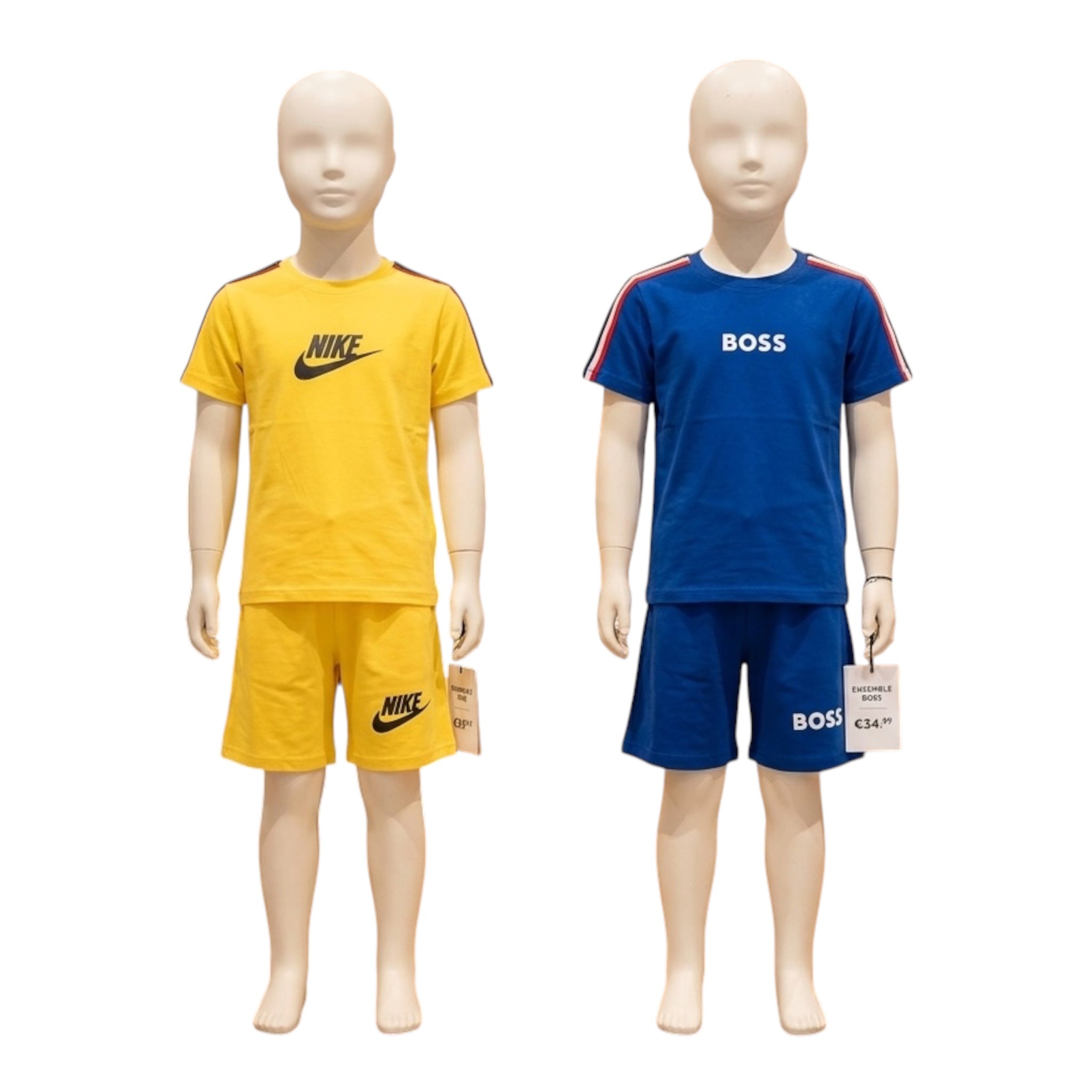 Ensemble Sportwear 2 Pièces Enfant – Modèle Nike (Jaune) ou BOSS (Bleu)