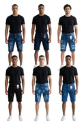 Short Bermuda Denim Royal Distressed – Collection Homme